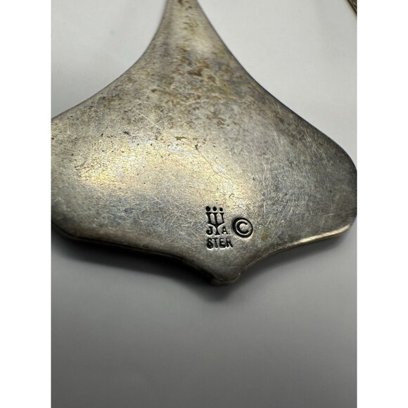 James Avery Sterling Silver 925 Gingko Leaf Earrings Fish Hook 1.5" Long - Picture 5 of 7